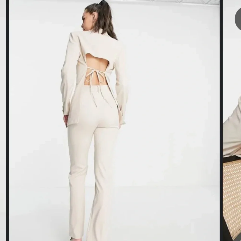 4th and Reckless Tailored Open Back Blazer: Size S - Picture 3 of 11